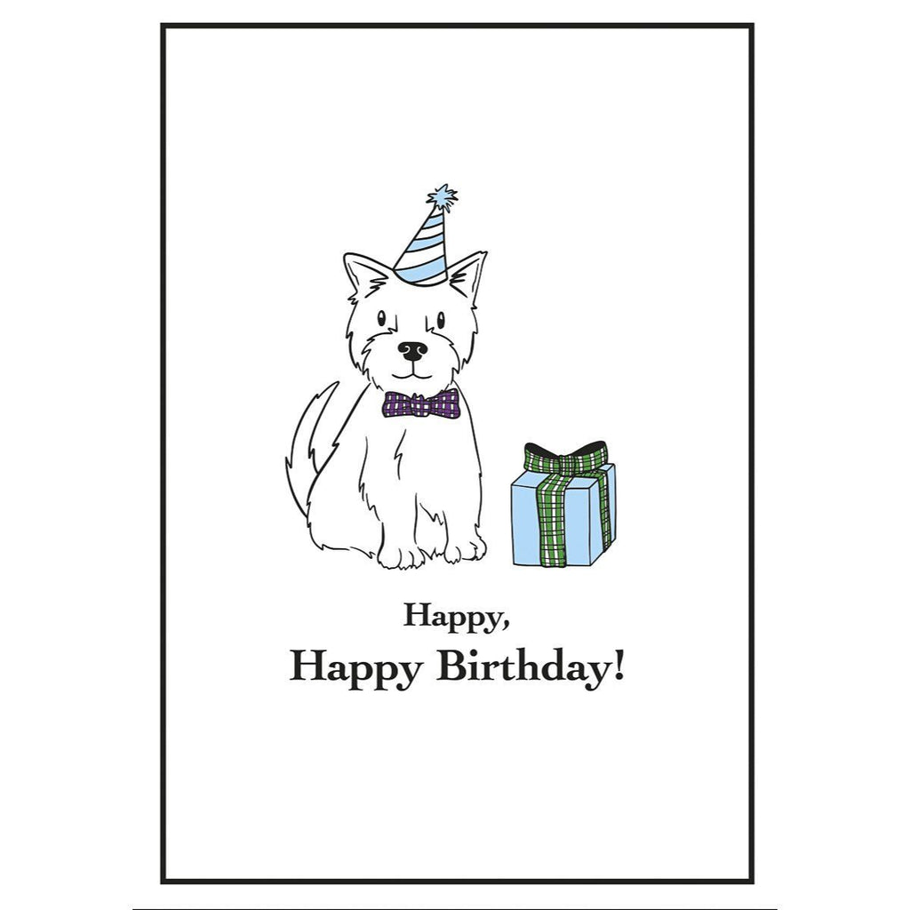Card: Wee Westies Happy Happy Birthday - Coorie Doon