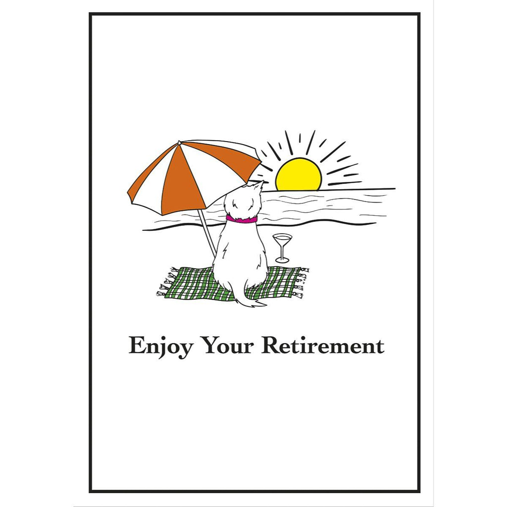 Card: Wee Westies Enjoy Your Retirement - Coorie Doon