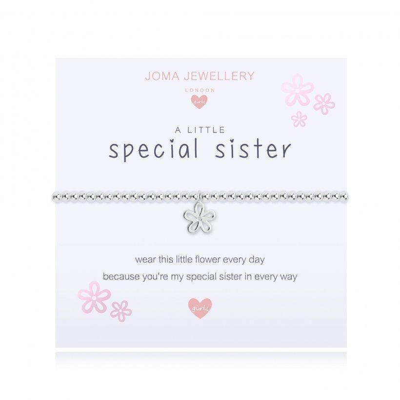 Joma Jewellery Children's A Little Special Sister Bracelet - Coorie Doon