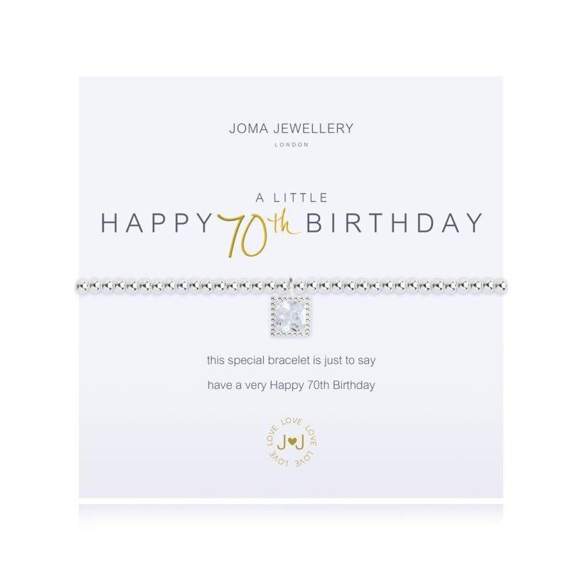 Joma Jewellery A Little Happy 70th Birthday Bracelet - Coorie Doon