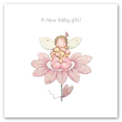 Card: A New Baby Girl - Coorie Doon
