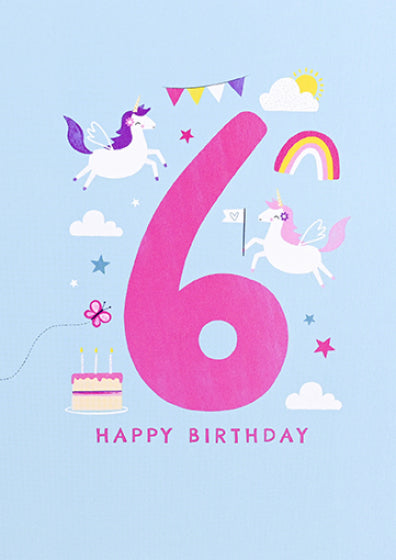 Card: 6th Birthday (Girl)