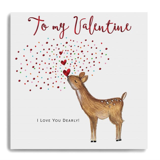 Card:  To My Valentine...I Love You Deerly!