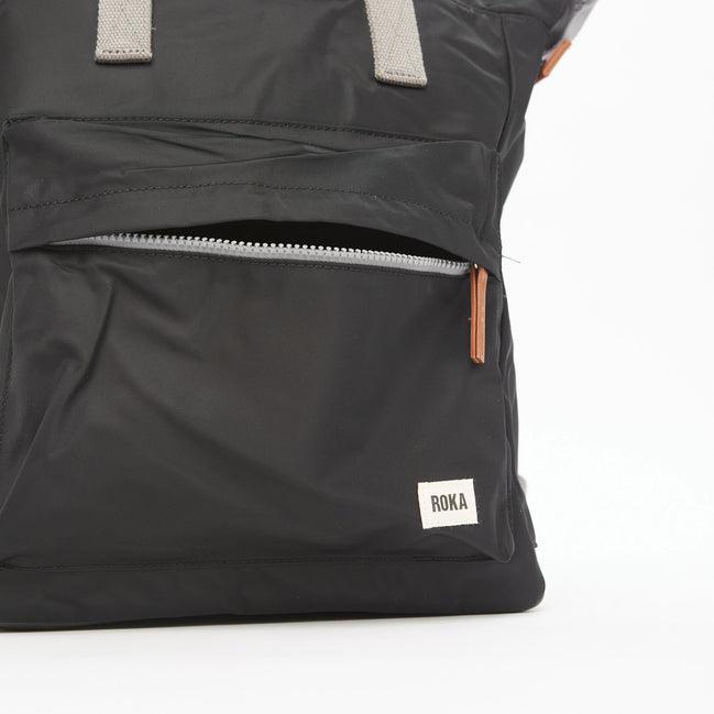 Roka Bantry B Medium Sustainable Bag - Black - Coorie Doon