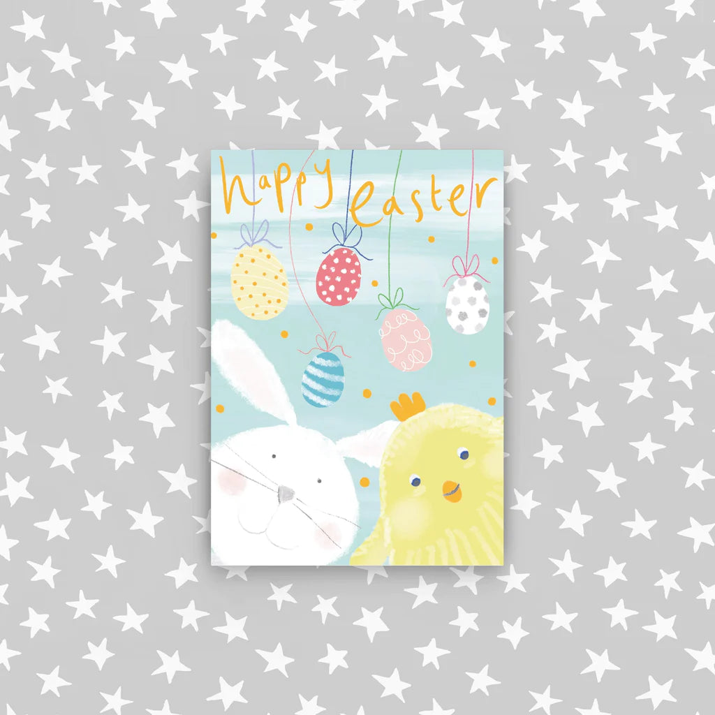 Happy Easter 5 Card Pack Bunny & Chick