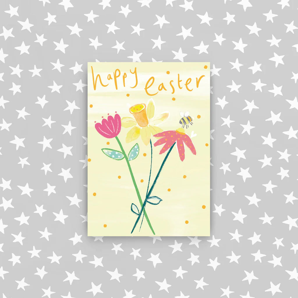 Happy Easter 5 Card Pack Flowers