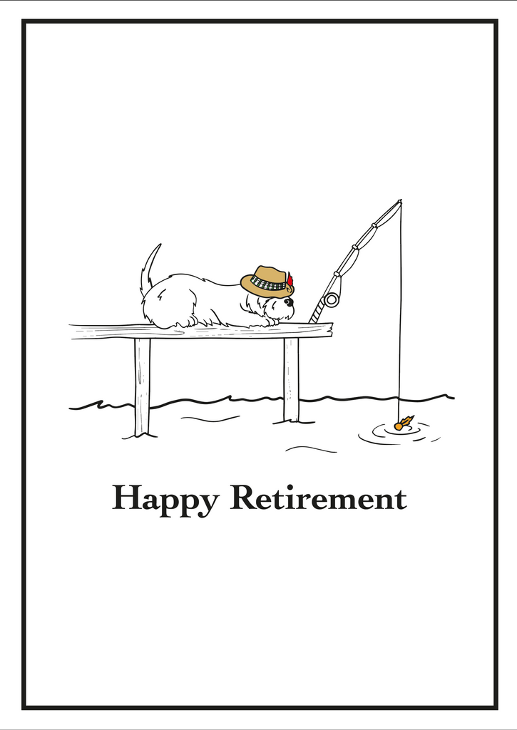 Card: Wee Westies Happy Retirement