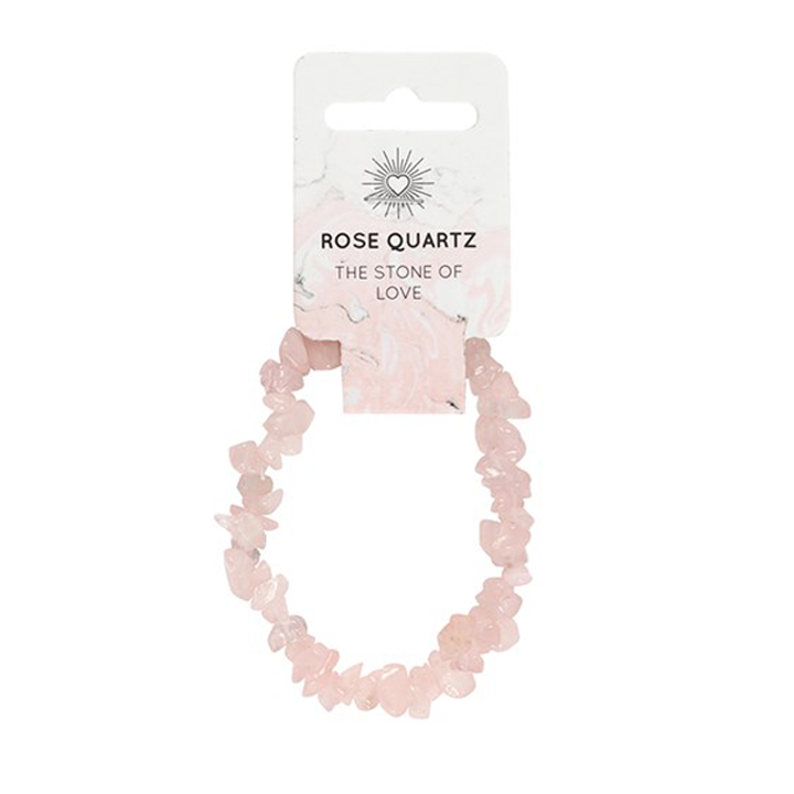 Semi-Precious Crystal Bracelet - Rose Quartz