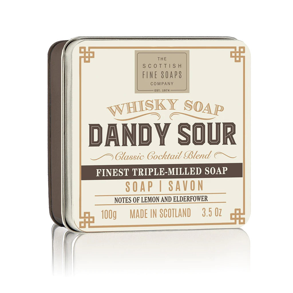 Dandy Sour Whisky Soap In A Tin