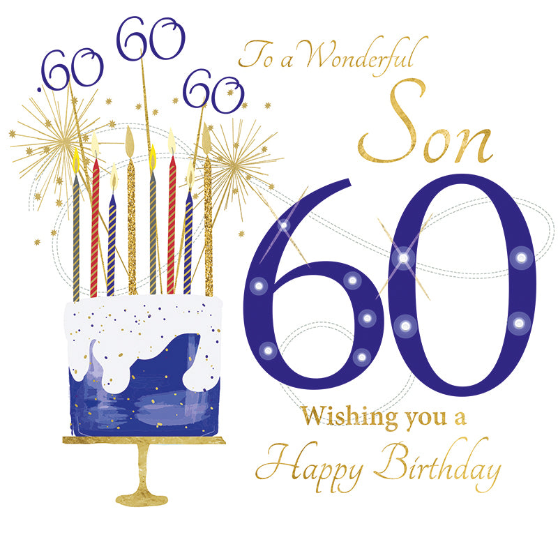 Large Size - To A Wonderful Son, 60th Birthday