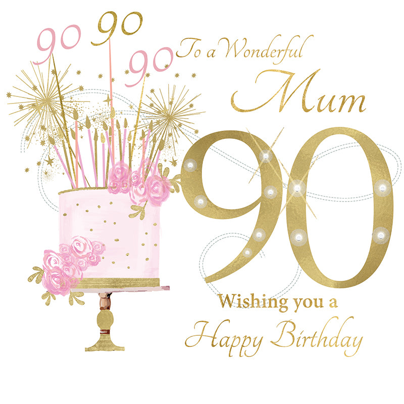 Card - Large Size - 90 Birthday Mum