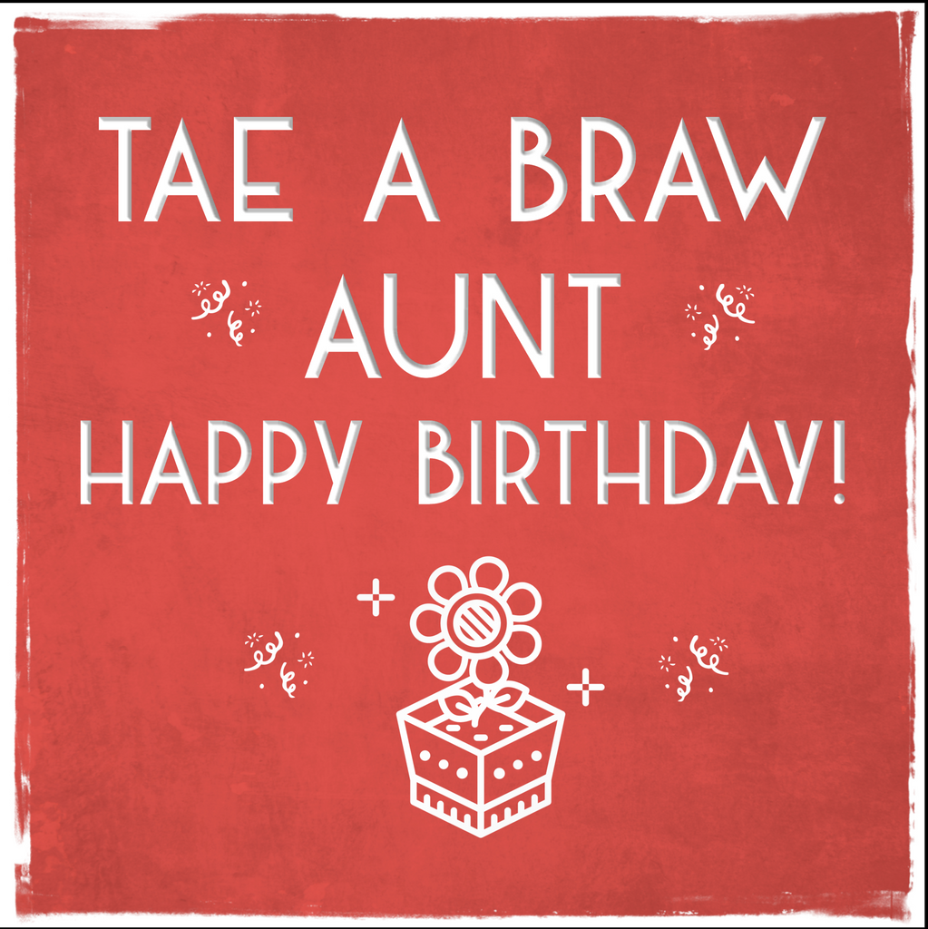 Card:  Braw Aunt Birthday