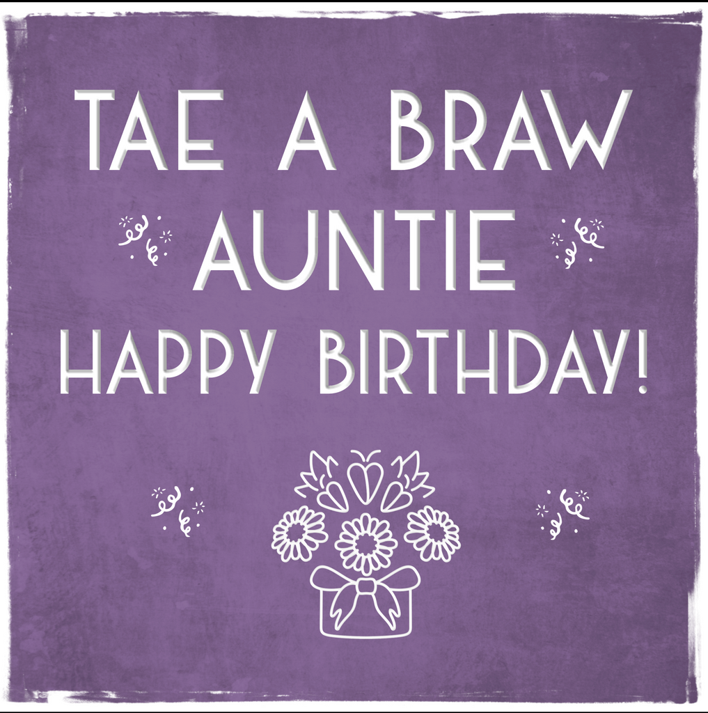Card:  Braw Auntie Birthday