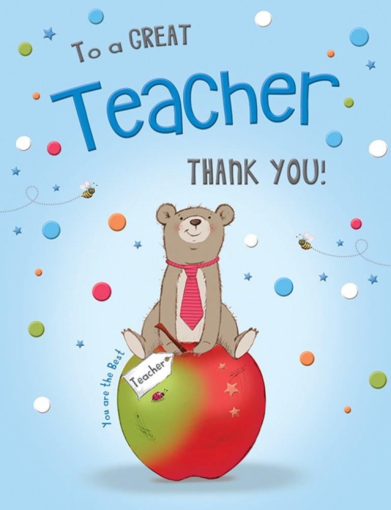 Card:  To A Great Teacher