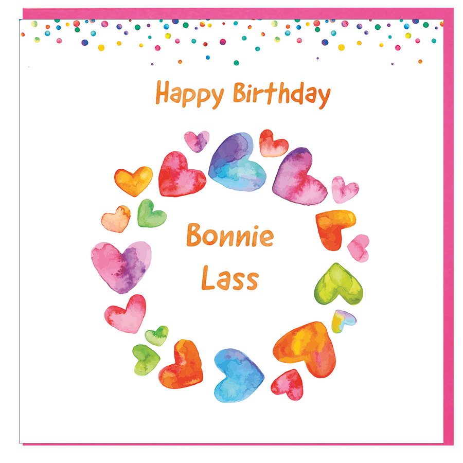 Card: Birthday Bonnie Lass - Coorie Doon