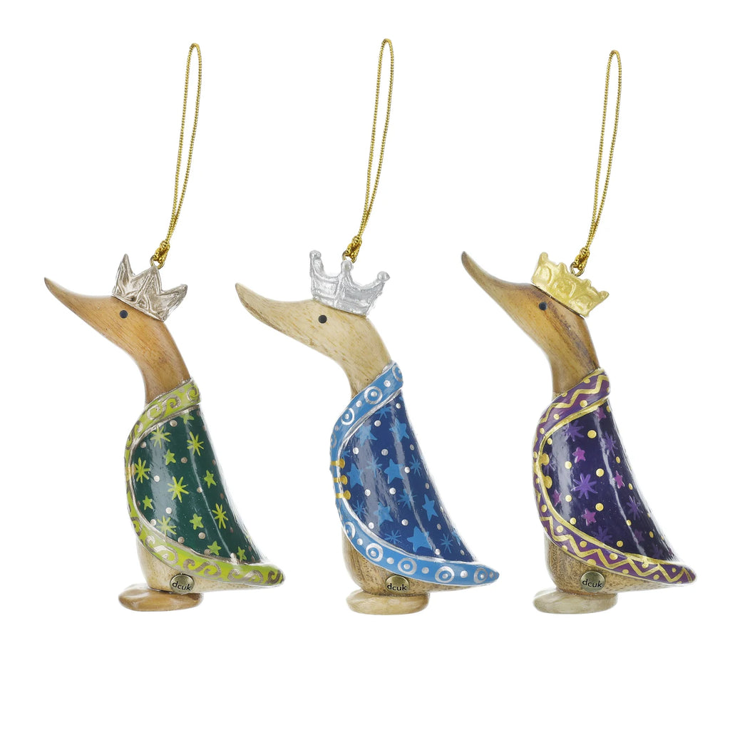 DCUK We Three Kings - Purple Duck Hanging Decoration