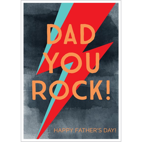 Card: Dad You Rock!