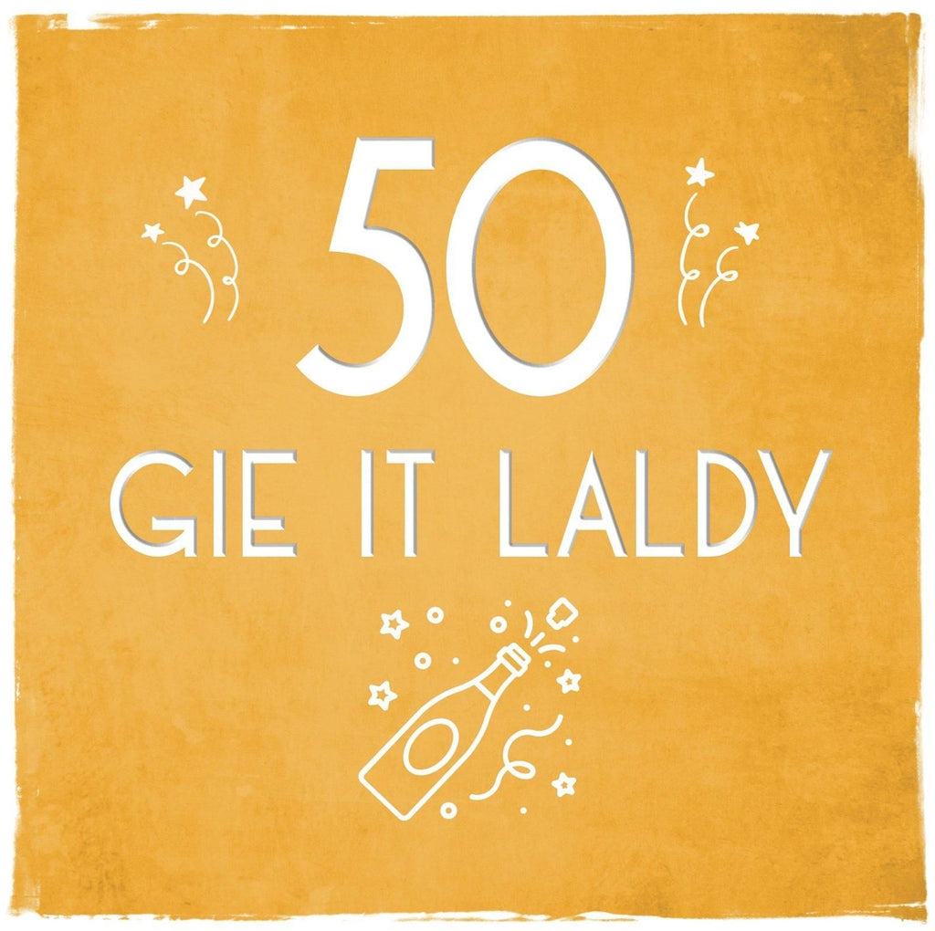 Card: 50 Gie It Laldy - Coorie Doon