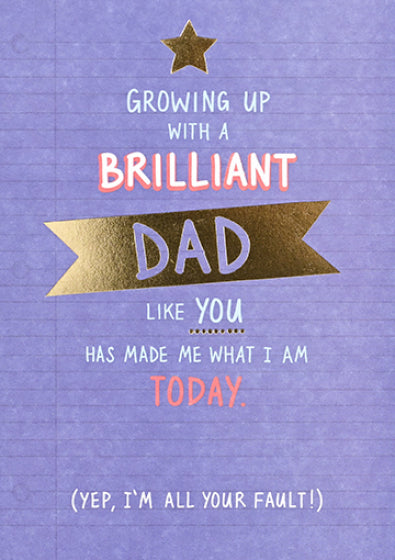 Card:  Growing Up With A Brilliant Dad