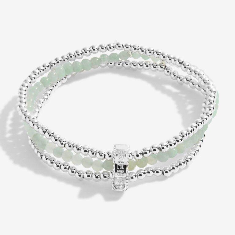 Joma Jewellery Wellness Stones Amazonite Bracelet (Serenity & Awareness) - Coorie Doon