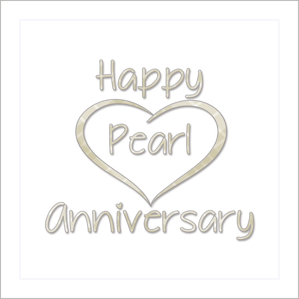 Card: Pearl Anniversary