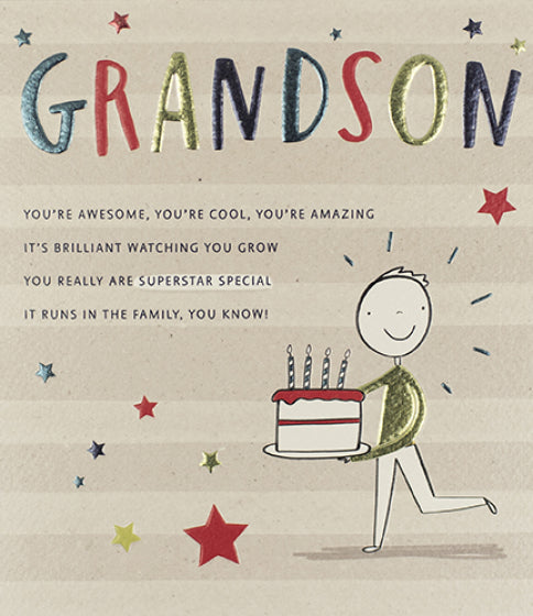 Card: Birthday Grandson