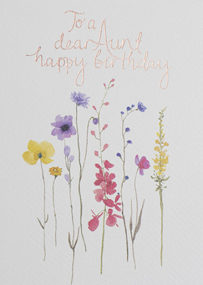 Card:  To A Dear Aunt, Happy Birthday