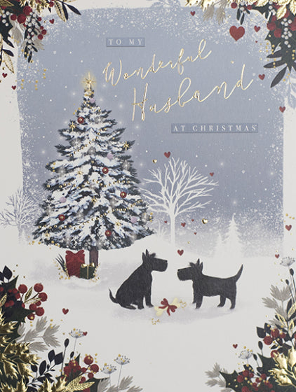 Card: To A Wonderful Husband At Christmas