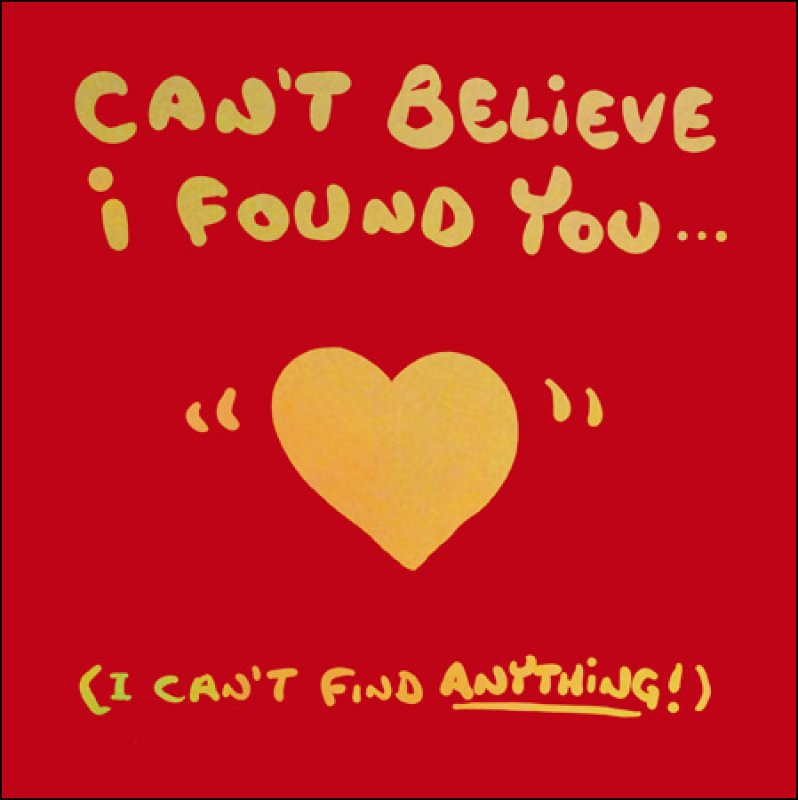 Card: Can't Believe I Found You