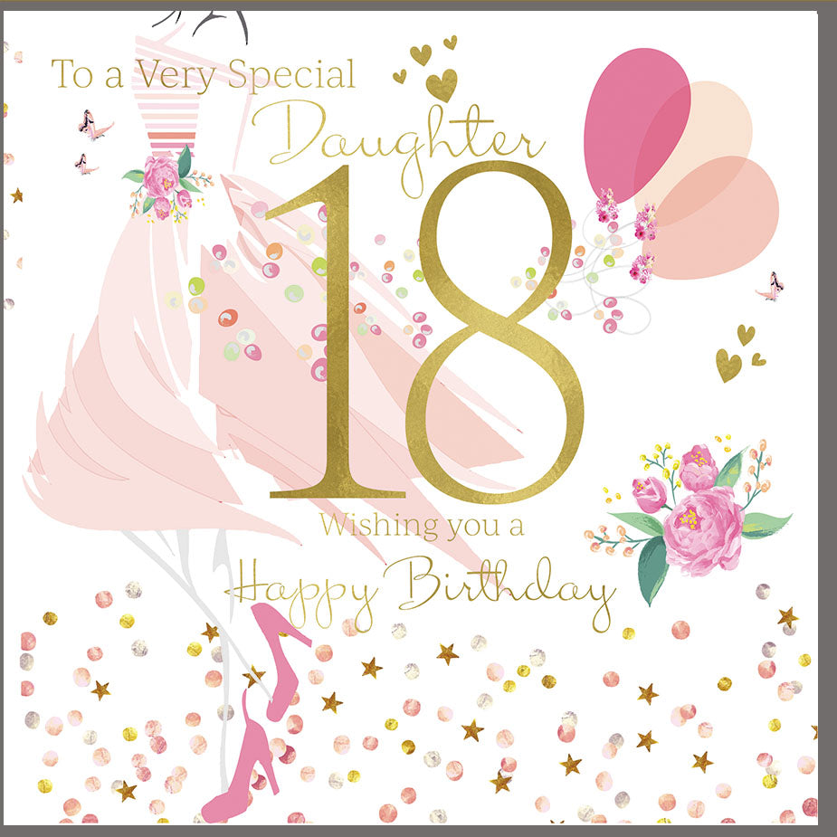 Card - Large Size - Daughter 18 Birthday