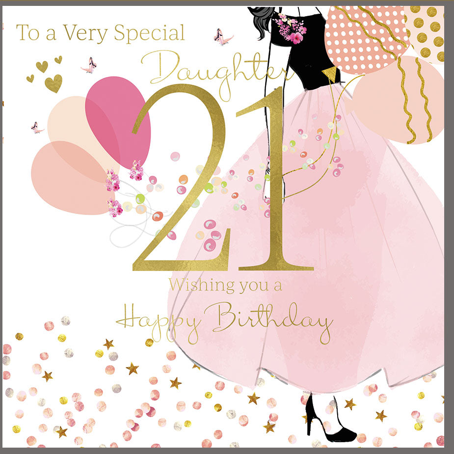 Card - Large Size - 21 Birthday Daughter
