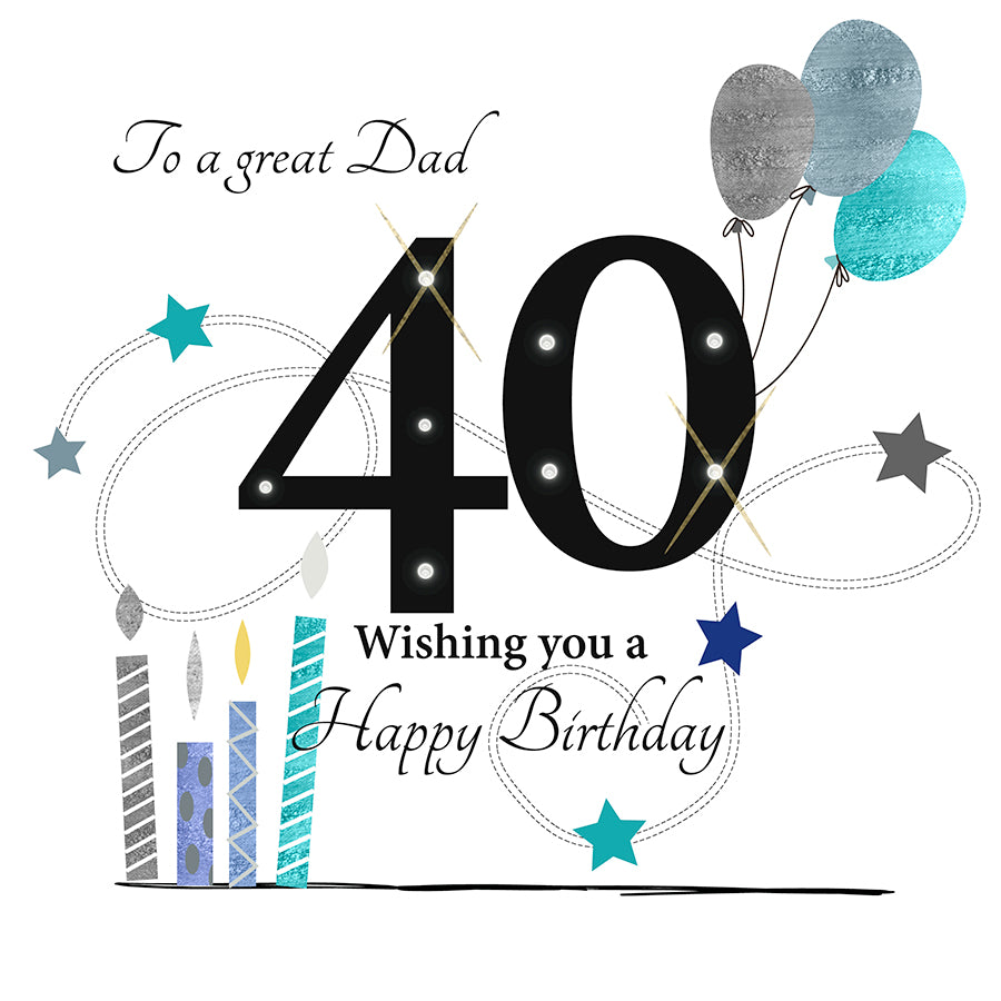 Card - Large Size - To A Great Dad, 40