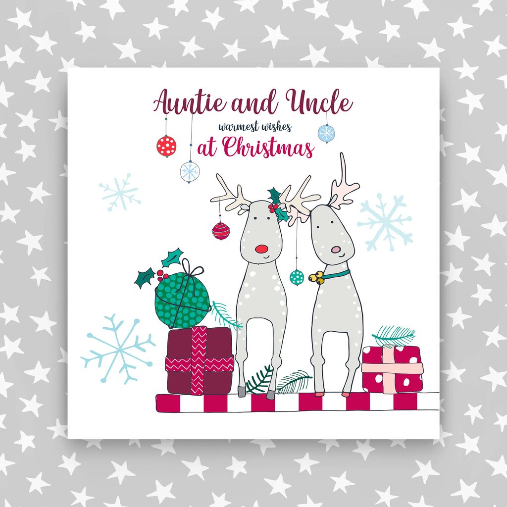 Card: Auntie & Uncle Christmas