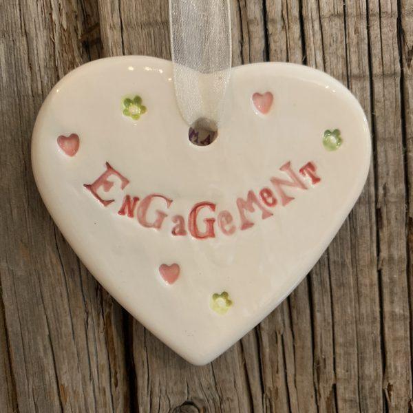 Engagement Ceramic Heart - Coorie Doon