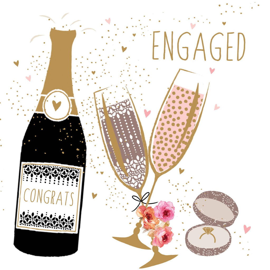 Card: Engagement Champagne