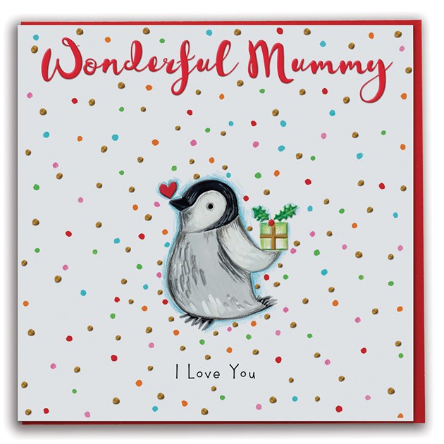 Card:  Wonderful Mummy At Christmas
