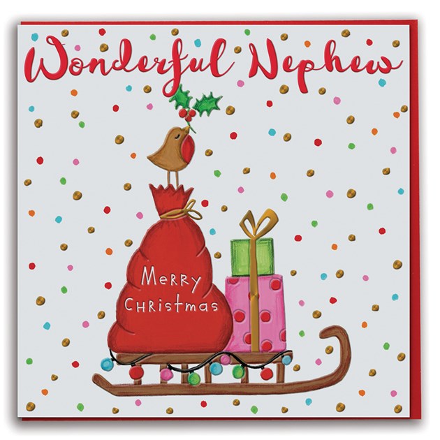 Card:  To A Wonderful Nephew At Christmas