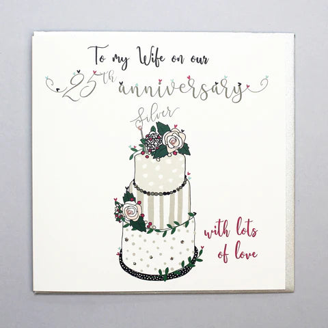 Card:  Wife 25th Anniversary