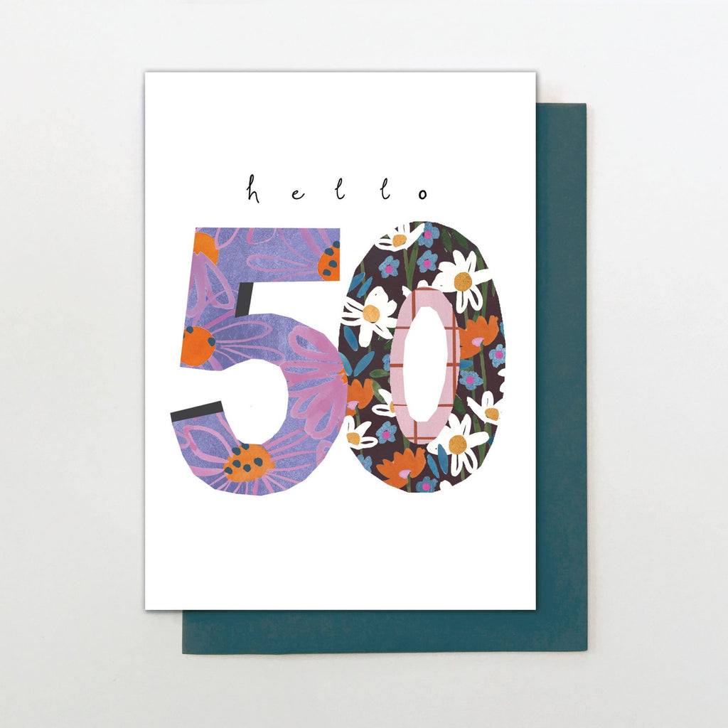 Card:  Hello 50