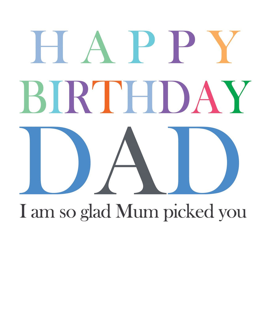 Card:  Happy Birthday Dad