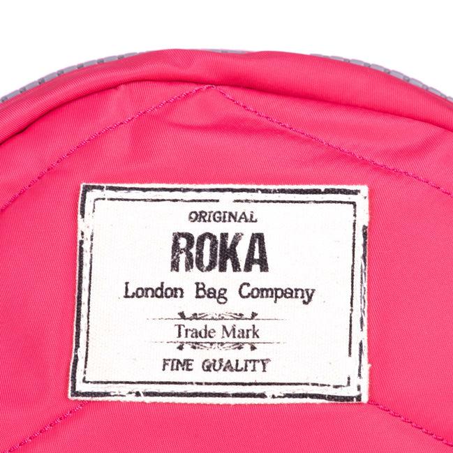 Roka Paddington B - Small Crossbody Sustainable Bag - Raspberry (Nylon) - Coorie Doon
