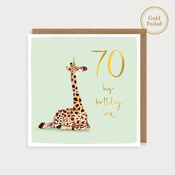 Card: 70 Big Birthday Love