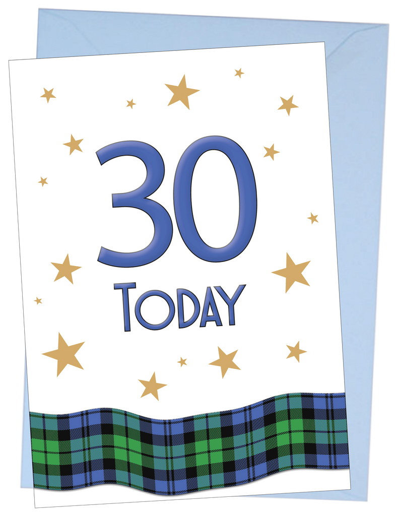 Card: Blue 30 Today