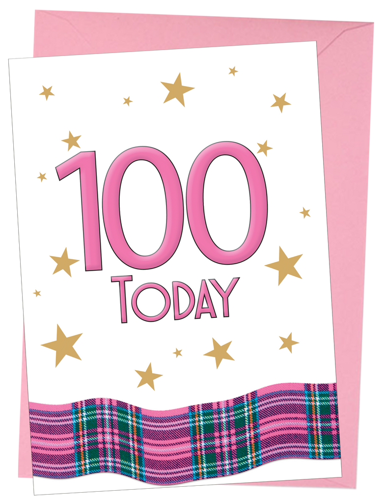 Card: Pink 100 Today