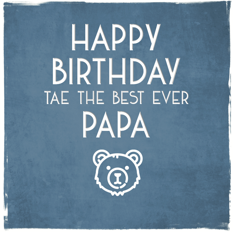 Card: Birthday Papa