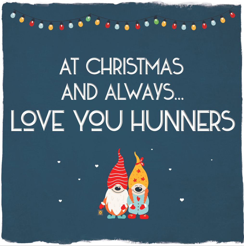 Card:  At Christmas and Always...Love You Hunners