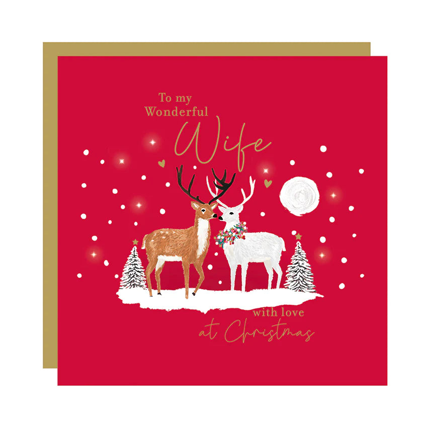 Card:  Christmas To My Wonderful Wife