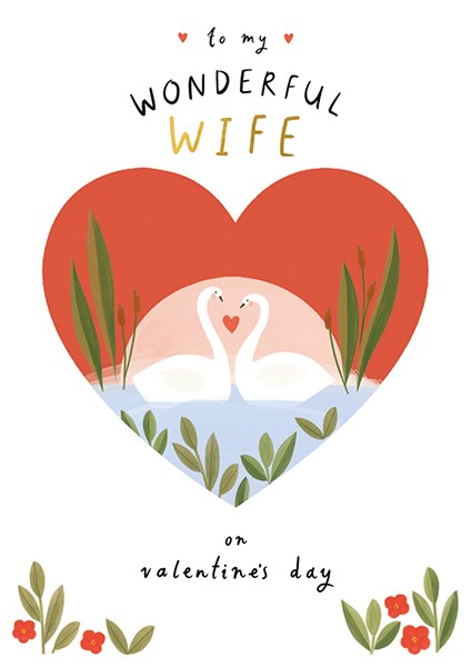 Card: Wonderful Wife on Valentine's Day