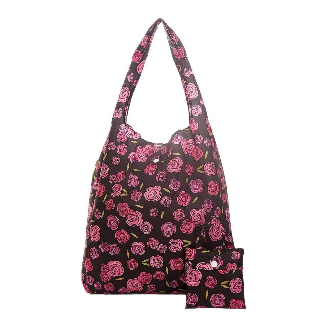Eco Chic Recycled Shopping Bag - Black Mackintosh Rose - Coorie Doon
