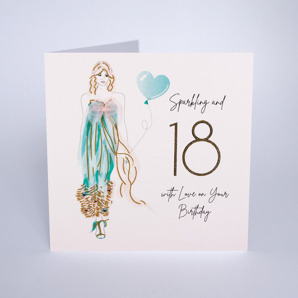 Card: Sparkling and 18